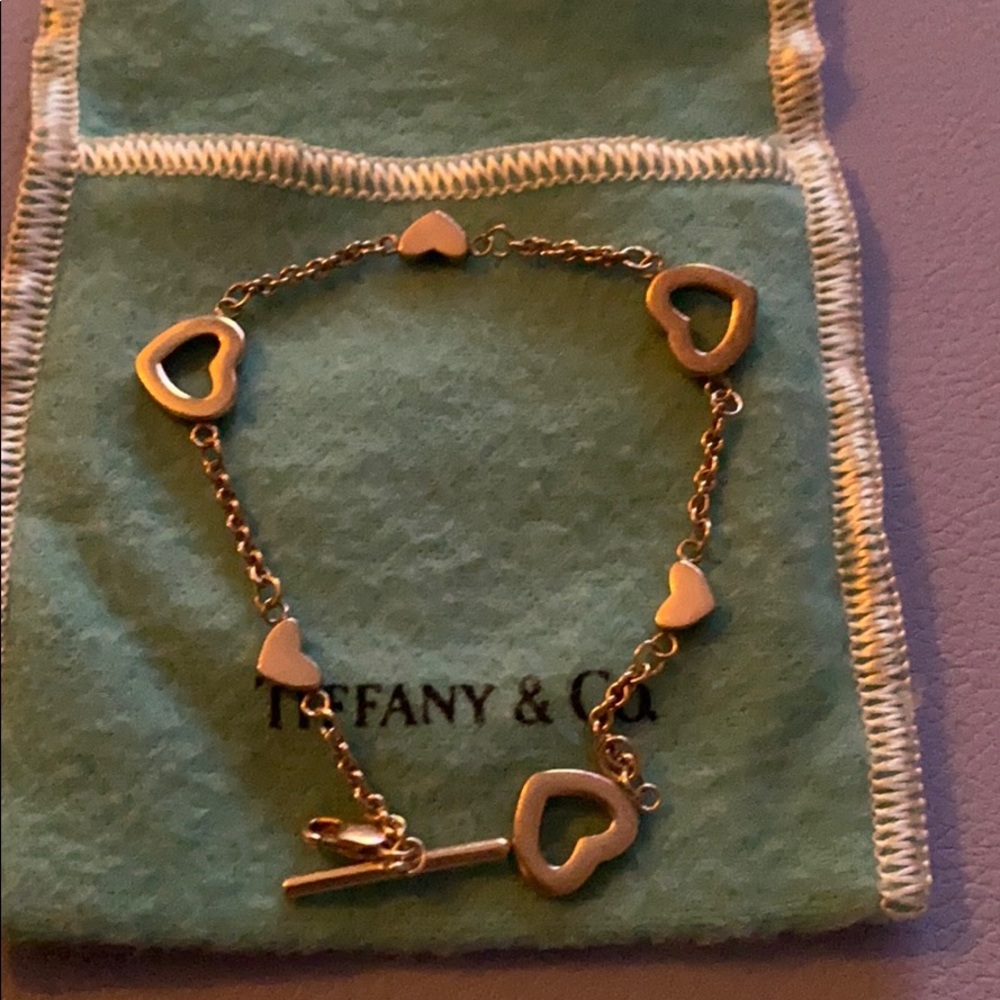 Tiffany and Co. Retired heart toggle bracelet